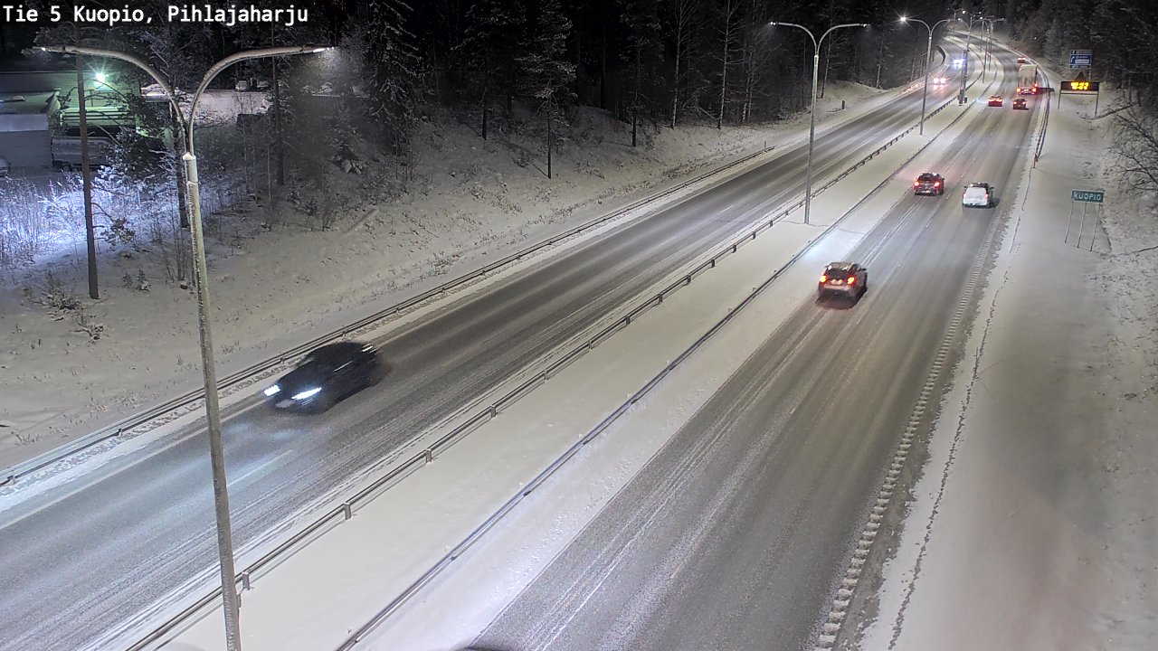 Kelikamerat Kuva Tie 5 Kuopio, Pihlajaharju, Kuopio, Pohjois-Savo