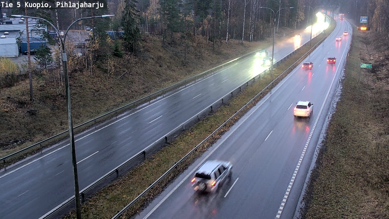 Weather Camera Image Väg 5 Kuopio, Pihlajaharju, Kuopio, Pohjois-Savo
