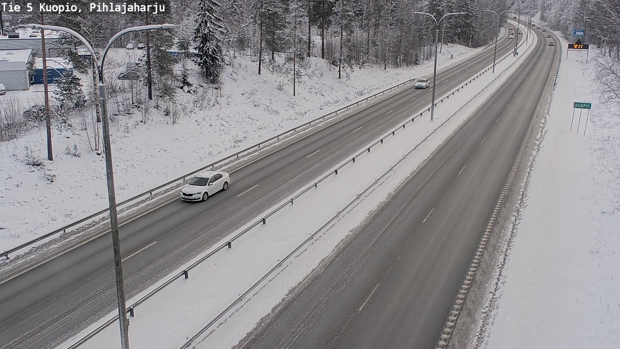 Kelikamerat Kuva Tie 5 Kuopio, Pihlajaharju, Kuopio, Pohjois-Savo