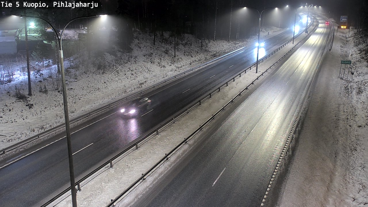 Weather Camera Image Road 5 Kuopio, Pihlajaharju, Kuopio, Pohjois-Savo