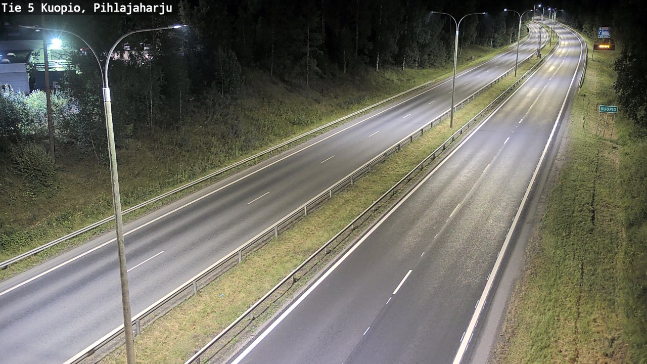 Kelikamerat Kuva Tie 5 Kuopio, Pihlajaharju, Kuopio, Pohjois-Savo