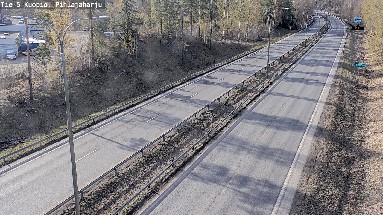 Weather Camera Image Road 5 Kuopio, Pihlajaharju, Kuopio, Pohjois-Savo