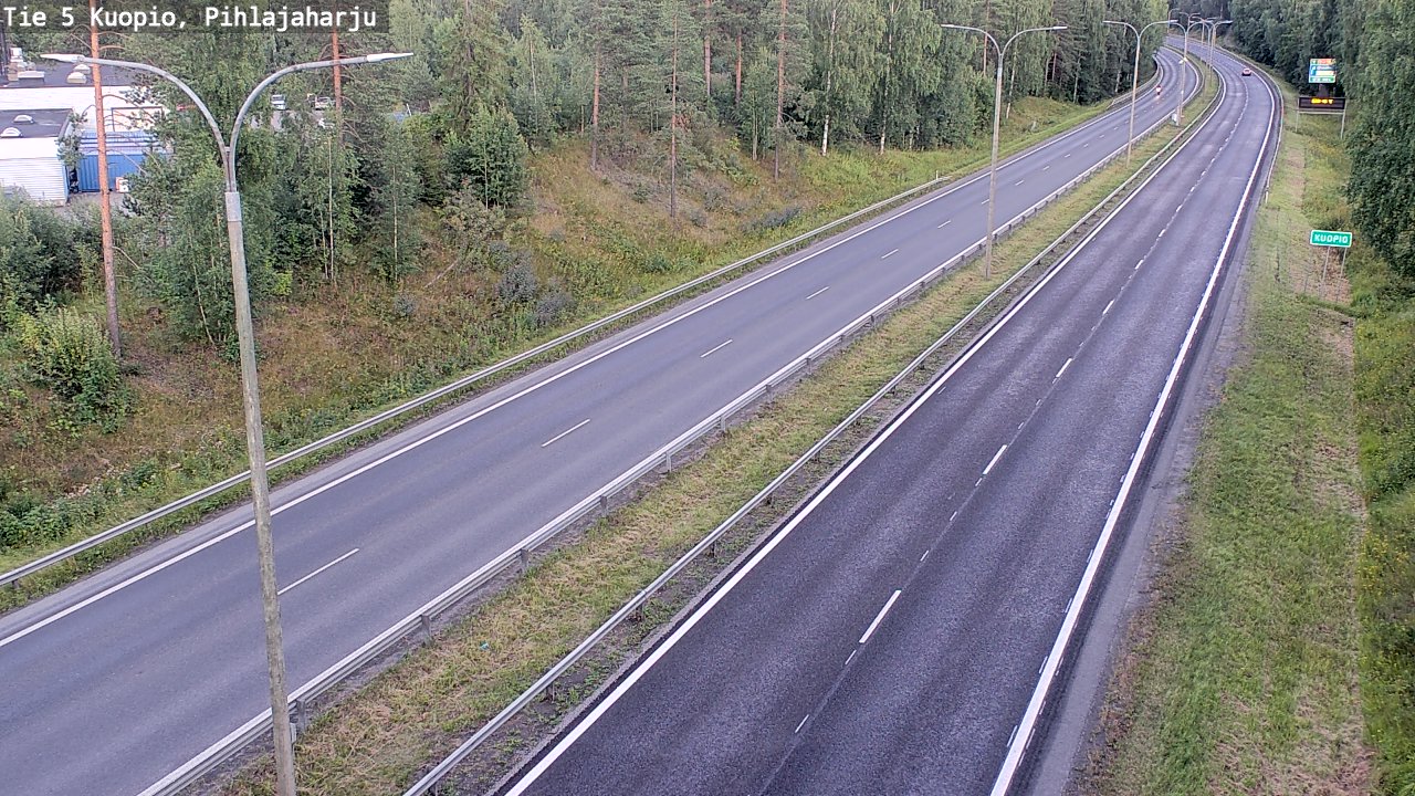 Kelikamerat Kuva Tie 5 Kuopio, Pihlajaharju, Kuopio, Pohjois-Savo