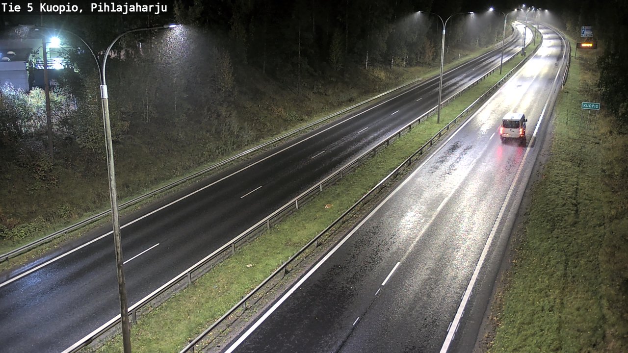 Weather Camera Image Road 5 Kuopio, Pihlajaharju, Kuopio, Pohjois-Savo