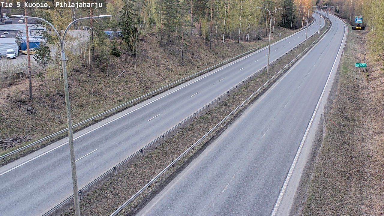 Kelikamerat Kuva Tie 5 Kuopio, Pihlajaharju, Kuopio, Pohjois-Savo