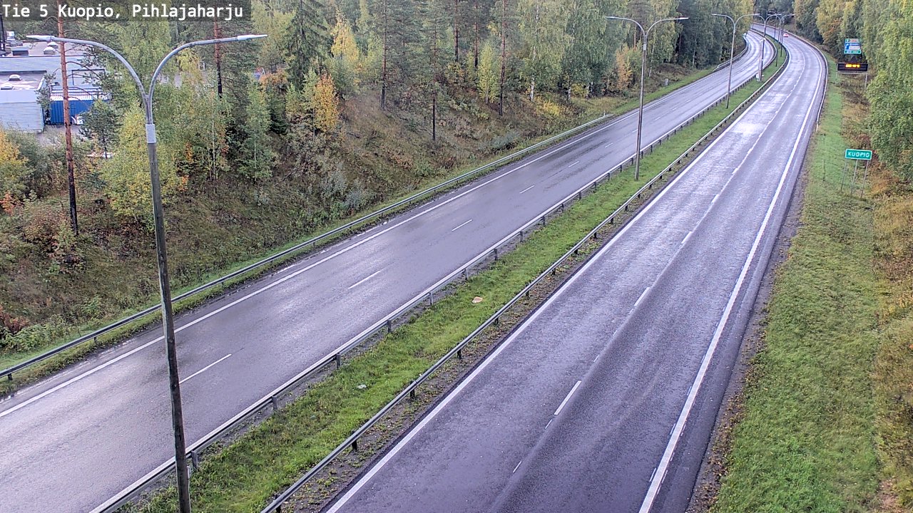 Weather Camera Image Road 5 Kuopio, Pihlajaharju, Kuopio, Pohjois-Savo