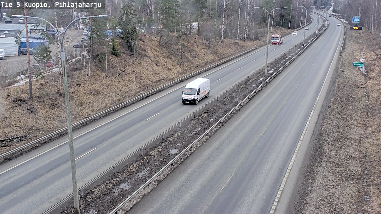 Weather Camera Image Road 5 Kuopio, Pihlajaharju, Kuopio, Pohjois-Savo
