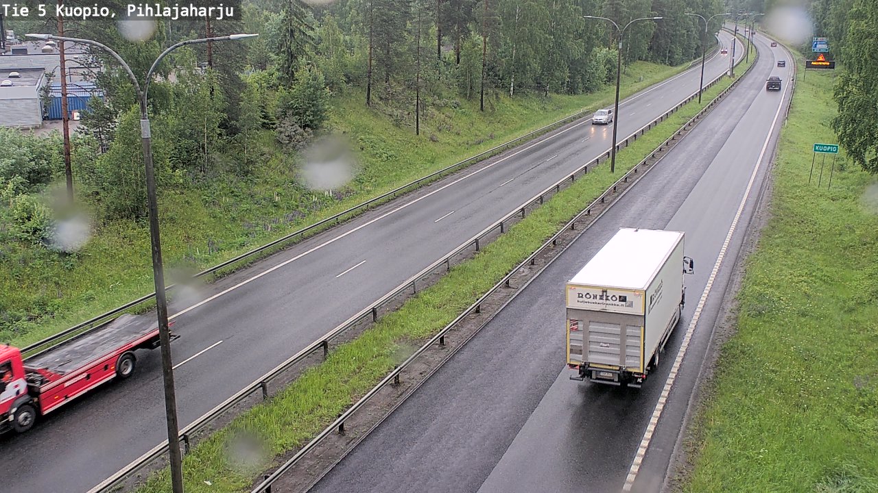 Weather Camera Image Väg 5 Kuopio, Pihlajaharju, Kuopio, Pohjois-Savo
