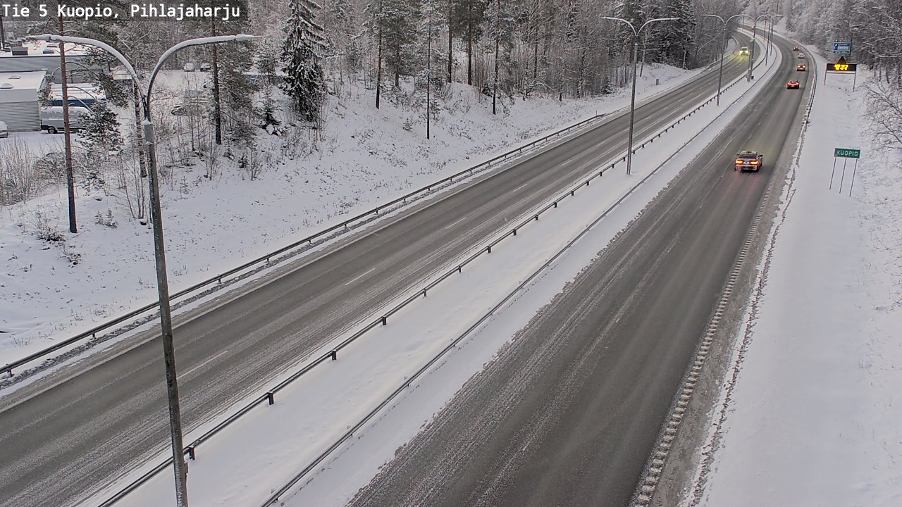 Kelikamerat Kuva Tie 5 Kuopio, Pihlajaharju, Kuopio, Pohjois-Savo