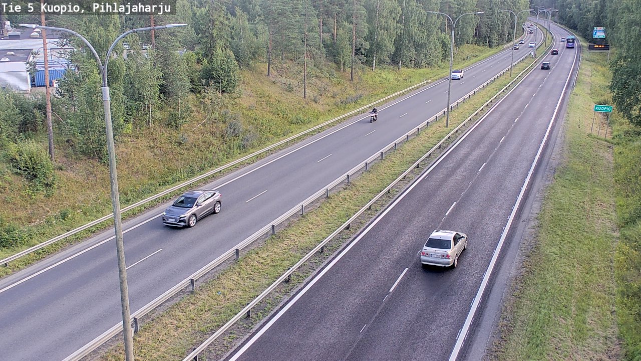 Kelikamerat Kuva Tie 5 Kuopio, Pihlajaharju, Kuopio, Pohjois-Savo