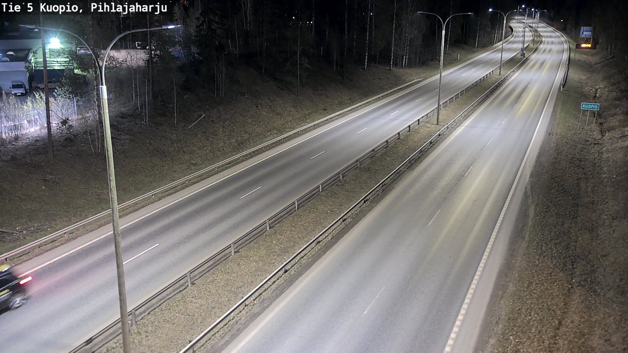 Weather Camera Image Road 5 Kuopio, Pihlajaharju, Kuopio, Pohjois-Savo