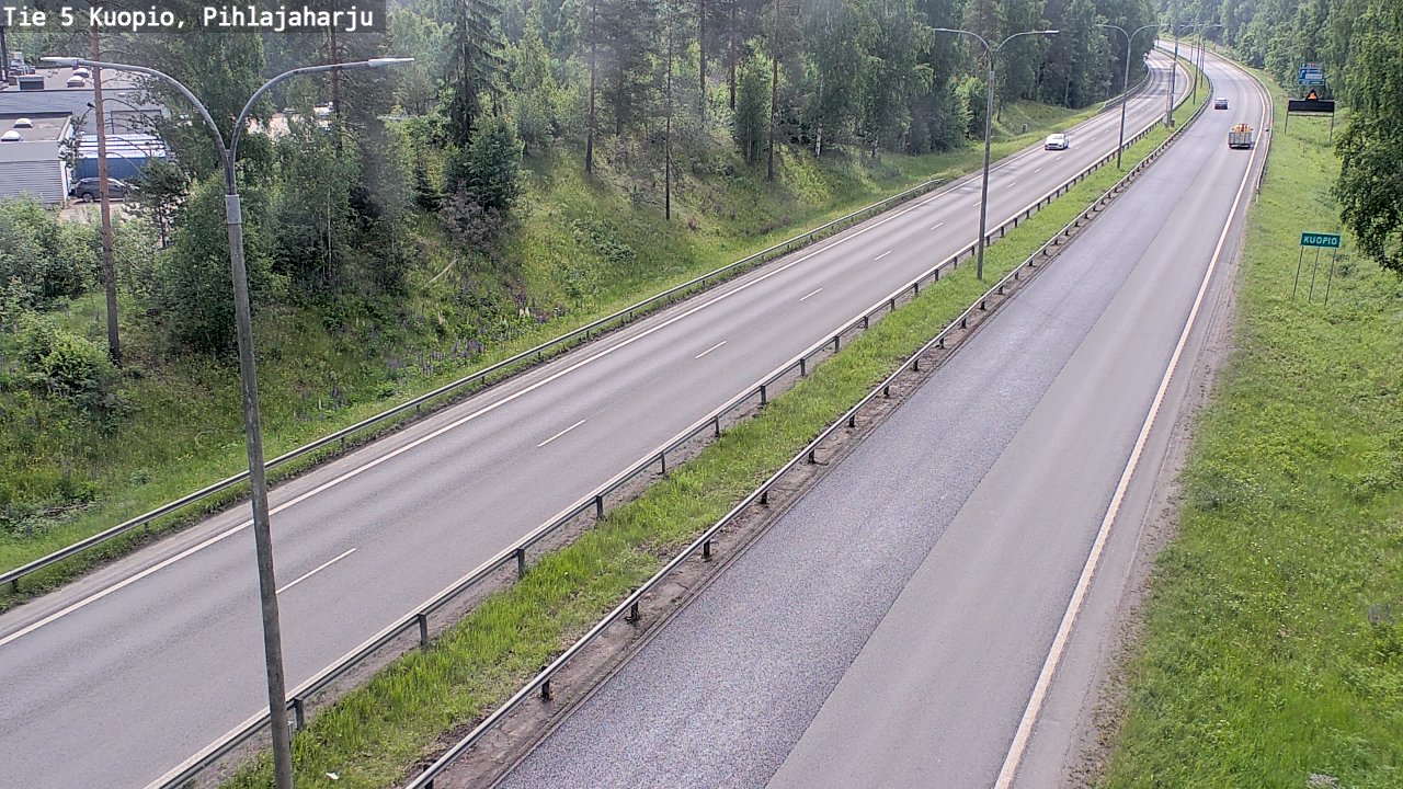 Kelikamerat Kuva Tie 5 Kuopio, Pihlajaharju, Kuopio, Pohjois-Savo