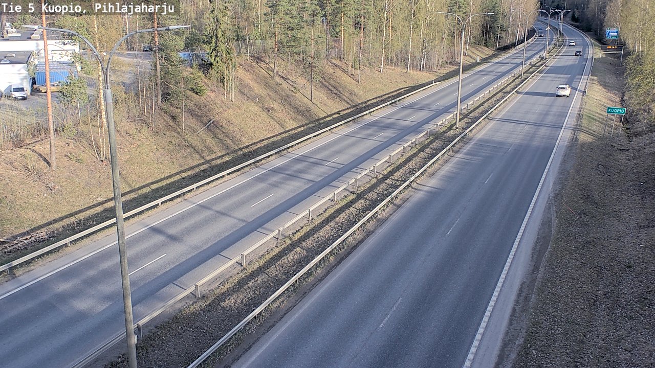 Weather Camera Image Road 5 Kuopio, Pihlajaharju, Kuopio, Pohjois-Savo