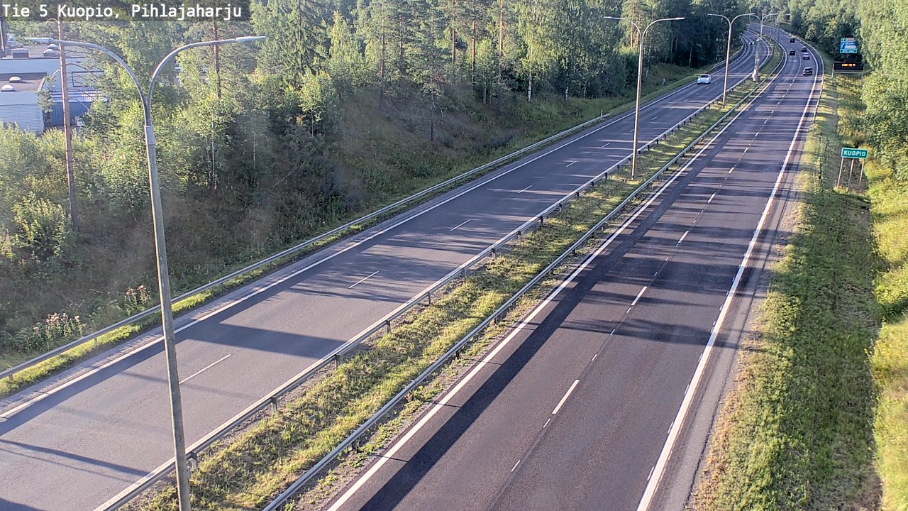 Weather Camera Image Väg 5 Kuopio, Pihlajaharju, Kuopio, Pohjois-Savo
