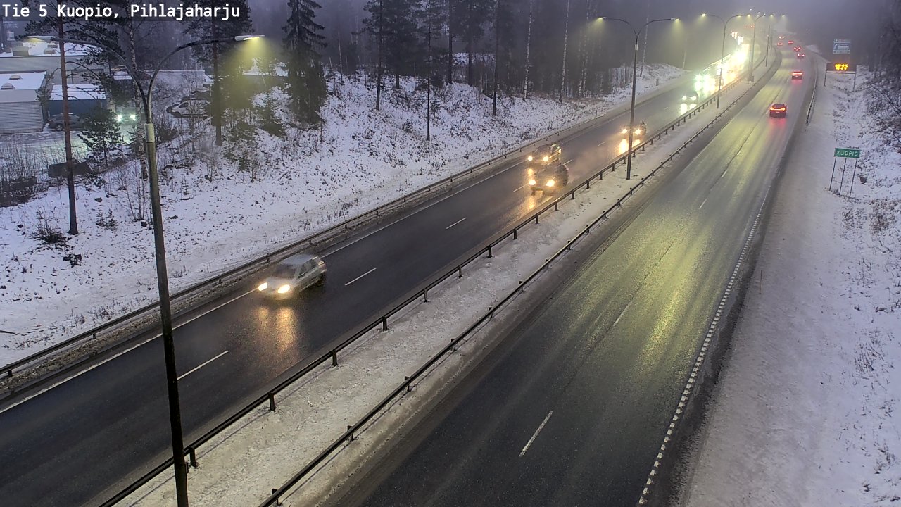Weather Camera Image Road 5 Kuopio, Pihlajaharju, Kuopio, Pohjois-Savo