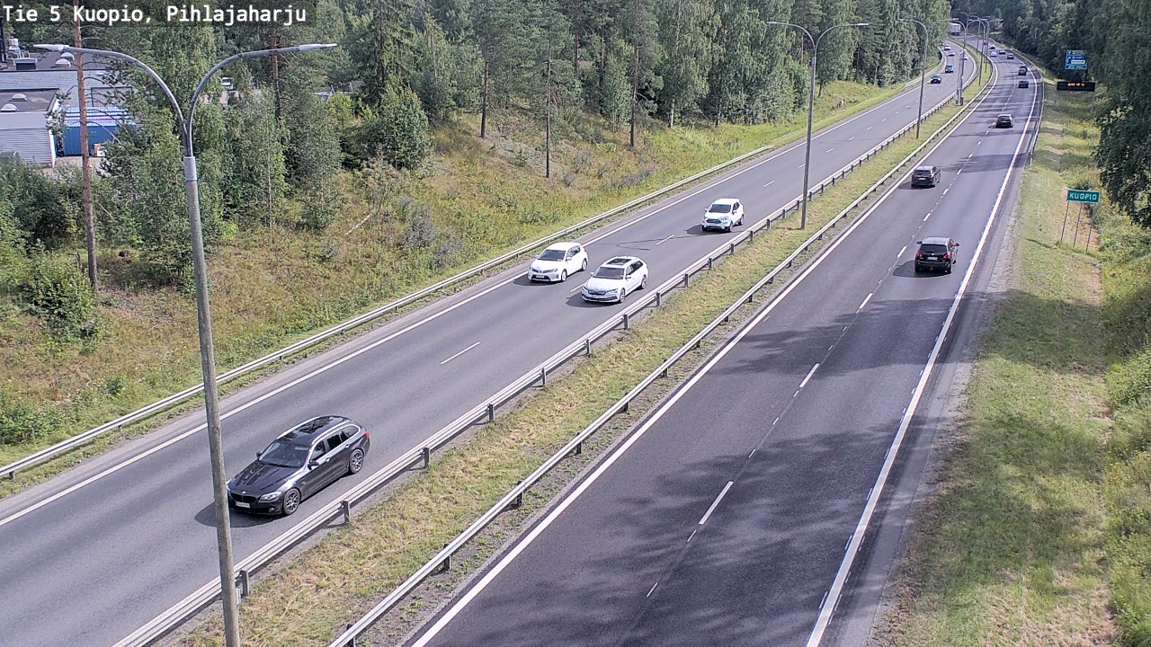 Weather Camera Image Road 5 Kuopio, Pihlajaharju, Kuopio, Pohjois-Savo
