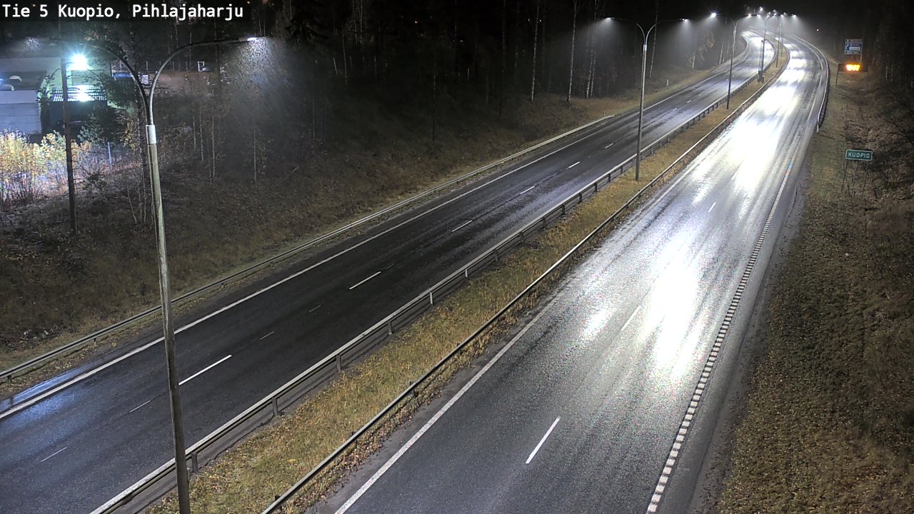 Weather Camera Image Road 5 Kuopio, Pihlajaharju, Kuopio, Pohjois-Savo