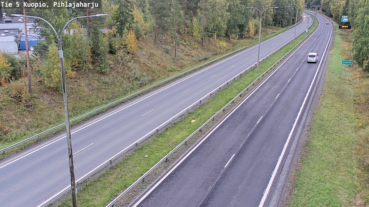 Weather Camera Image Road 5 Kuopio, Pihlajaharju, Kuopio, Pohjois-Savo