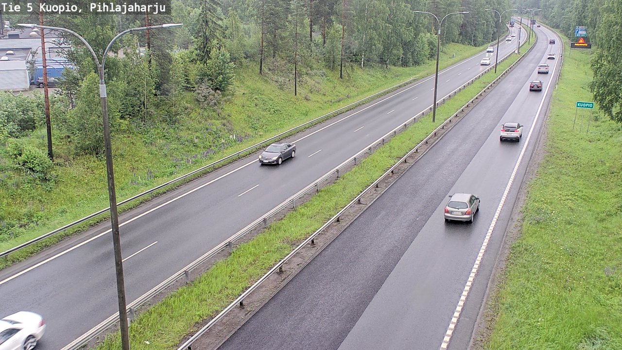 Weather Camera Image Väg 5 Kuopio, Pihlajaharju, Kuopio, Pohjois-Savo