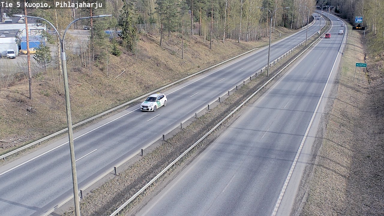 Weather Camera Image Road 5 Kuopio, Pihlajaharju, Kuopio, Pohjois-Savo