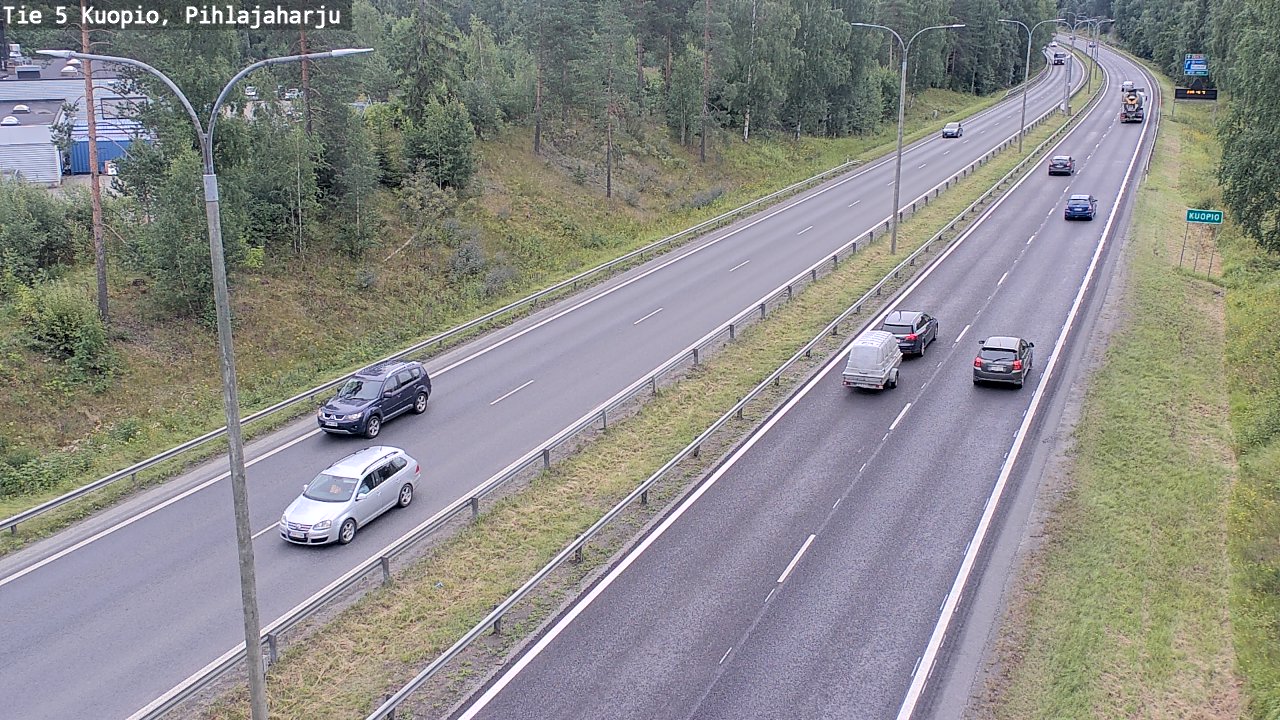 Weather Camera Image Väg 5 Kuopio, Pihlajaharju, Kuopio, Pohjois-Savo