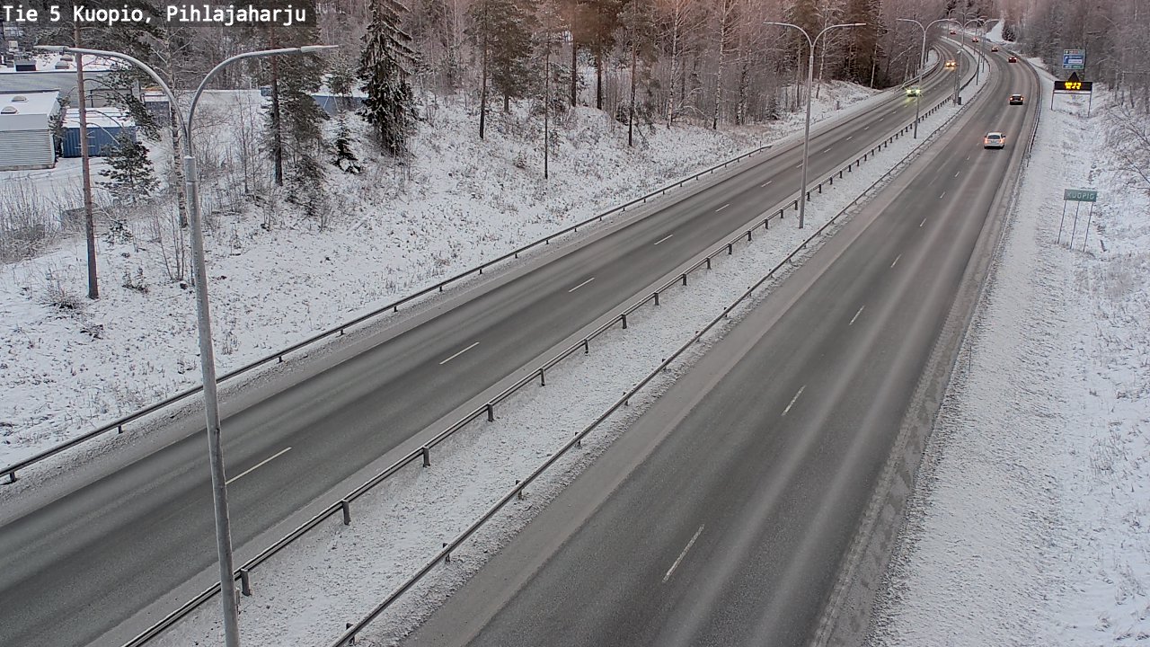 Kelikamerat Kuva Tie 5 Kuopio, Pihlajaharju, Kuopio, Pohjois-Savo