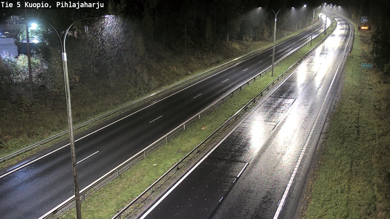 Weather Camera Image Road 5 Kuopio, Pihlajaharju, Kuopio, Pohjois-Savo