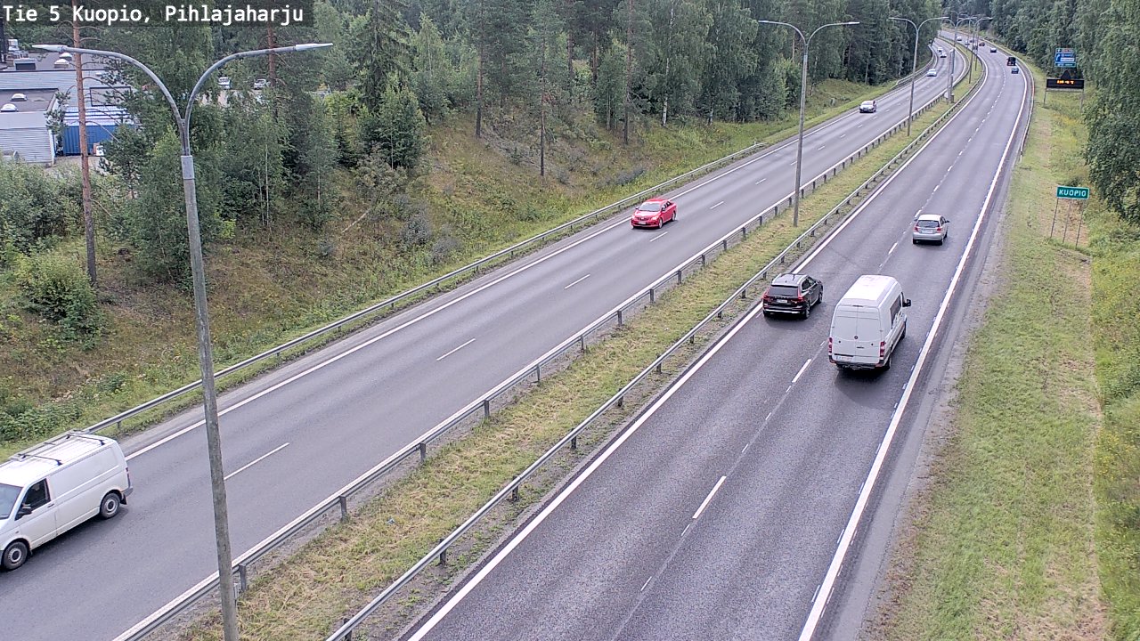 Weather Camera Image Väg 5 Kuopio, Pihlajaharju, Kuopio, Pohjois-Savo