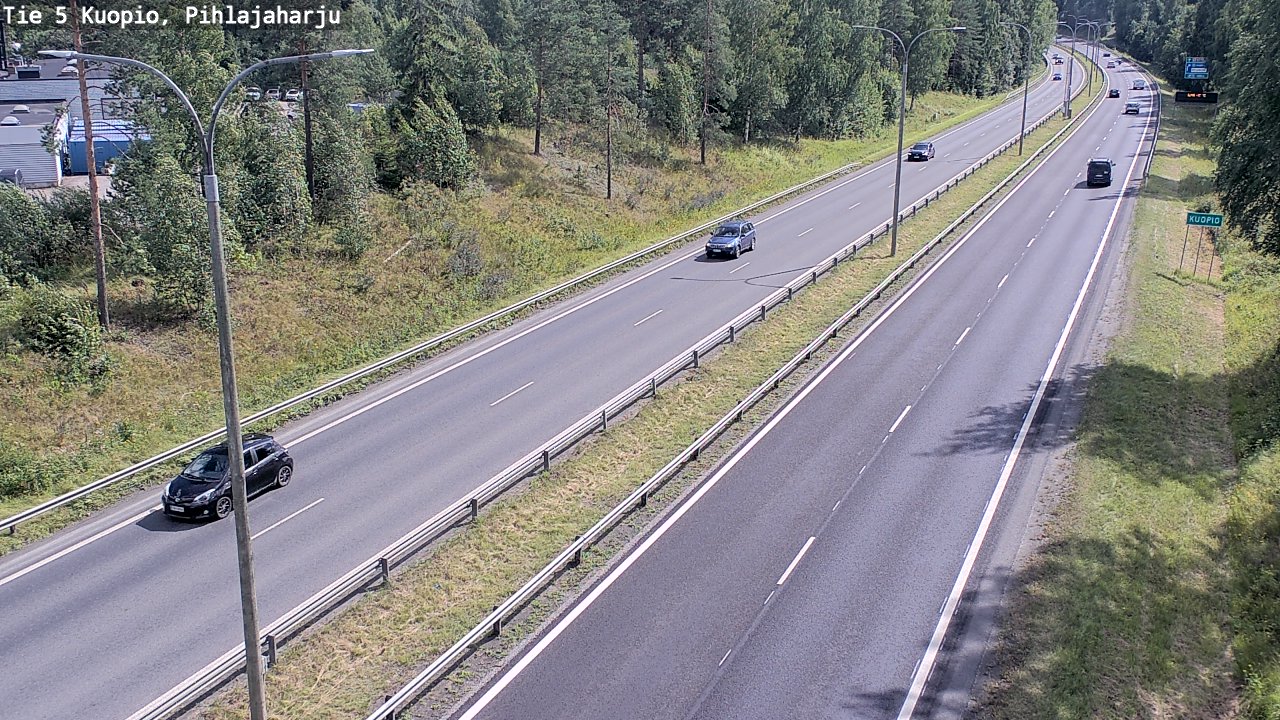 Kelikamerat Kuva Tie 5 Kuopio, Pihlajaharju, Kuopio, Pohjois-Savo