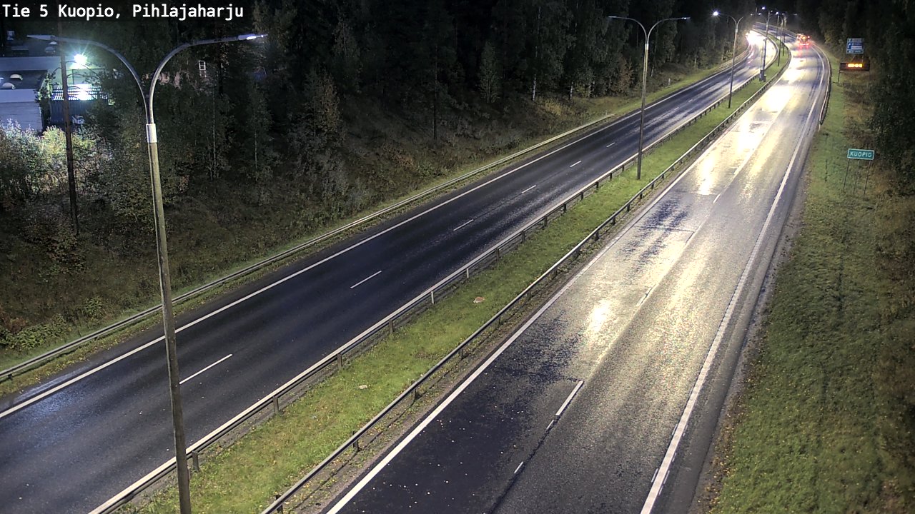 Weather Camera Image Road 5 Kuopio, Pihlajaharju, Kuopio, Pohjois-Savo