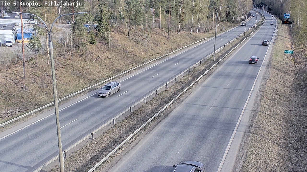 Weather Camera Image Road 5 Kuopio, Pihlajaharju, Kuopio, Pohjois-Savo