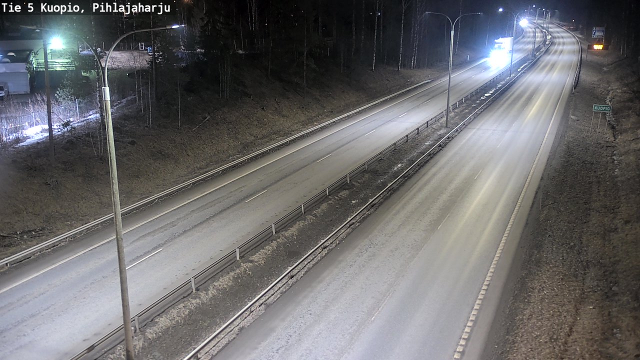 Kelikamerat Kuva Tie 5 Kuopio, Pihlajaharju, Kuopio, Pohjois-Savo