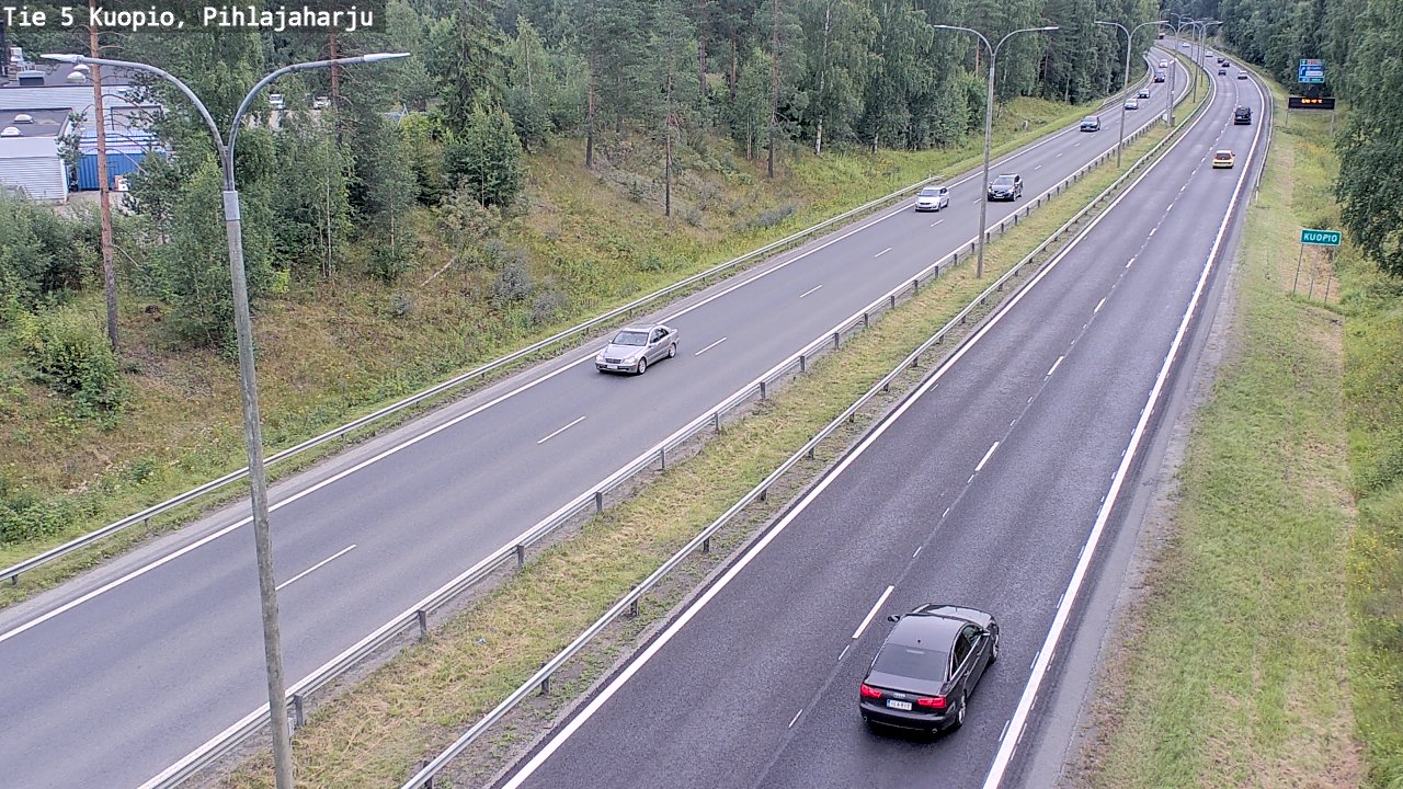 Weather Camera Image Road 5 Kuopio, Pihlajaharju, Kuopio, Pohjois-Savo