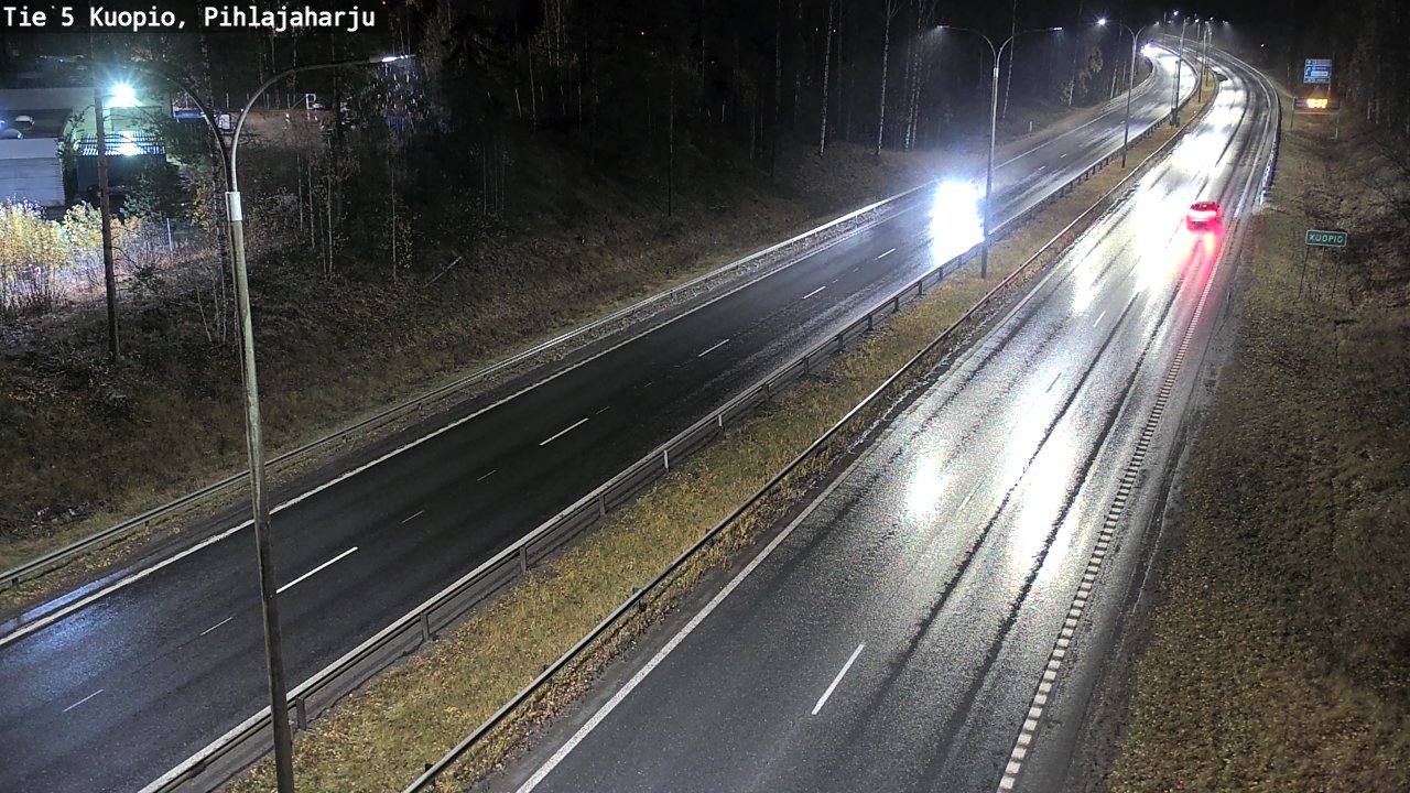 Weather Camera Image Väg 5 Kuopio, Pihlajaharju, Kuopio, Pohjois-Savo