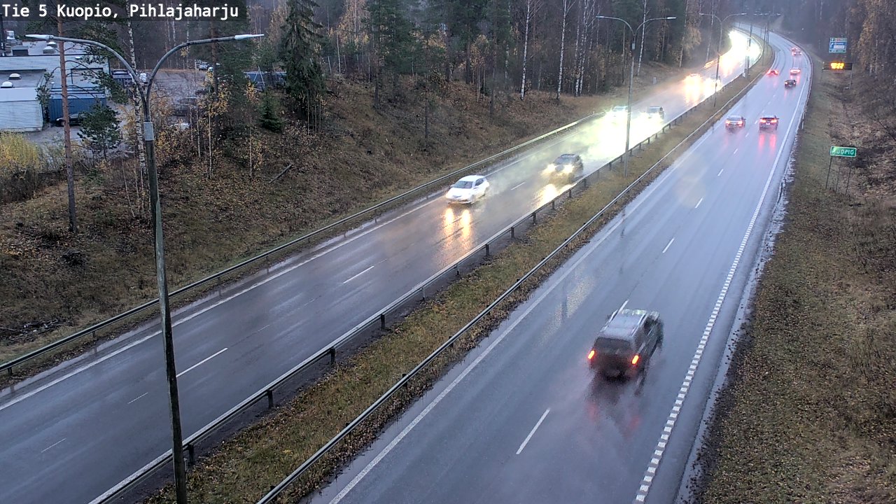 Weather Camera Image Väg 5 Kuopio, Pihlajaharju, Kuopio, Pohjois-Savo