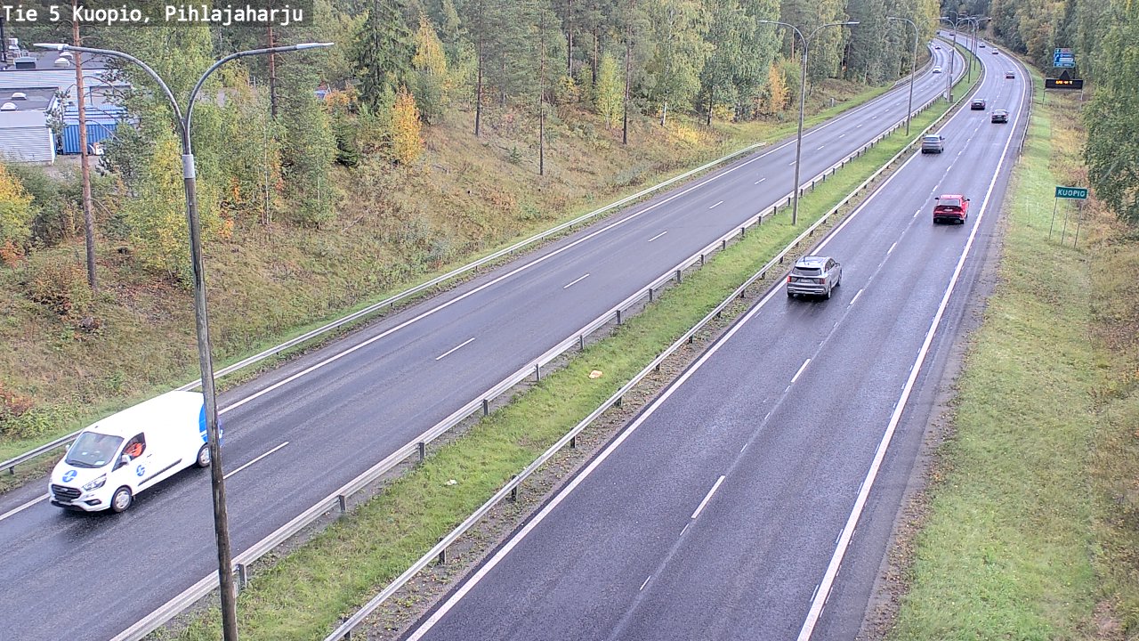 Weather Camera Image Road 5 Kuopio, Pihlajaharju, Kuopio, Pohjois-Savo