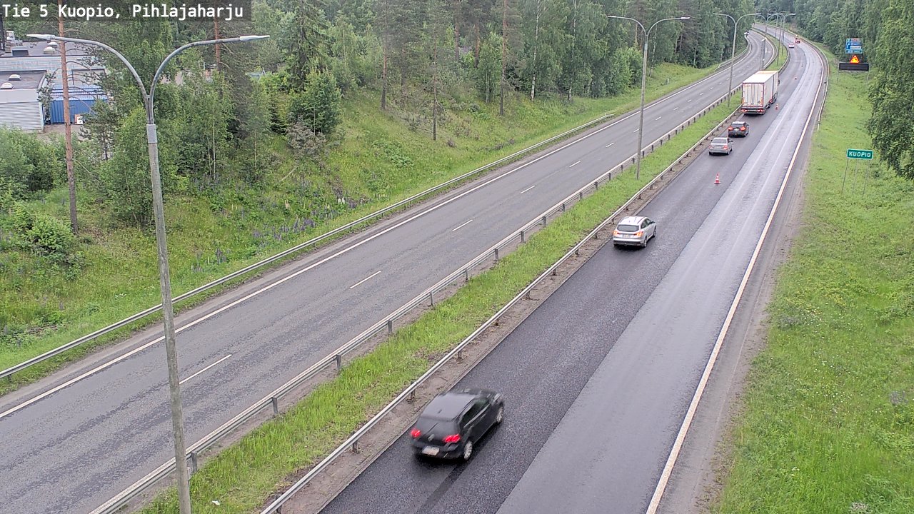 Kelikamerat Kuva Tie 5 Kuopio, Pihlajaharju, Kuopio, Pohjois-Savo