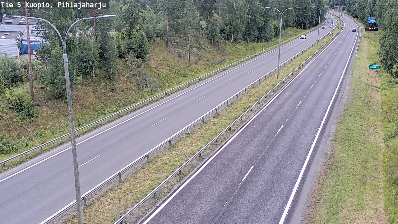 Weather Camera Image Väg 5 Kuopio, Pihlajaharju, Kuopio, Pohjois-Savo