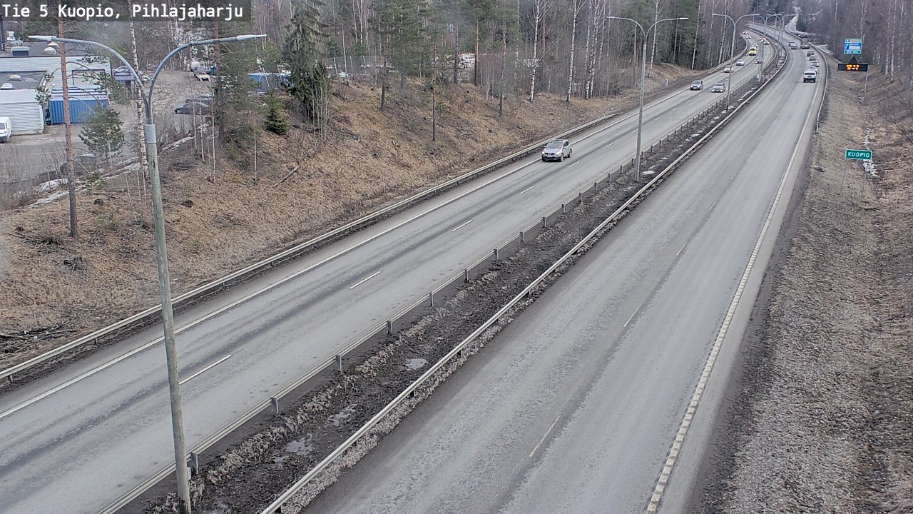 Weather Camera Image Väg 5 Kuopio, Pihlajaharju, Kuopio, Pohjois-Savo