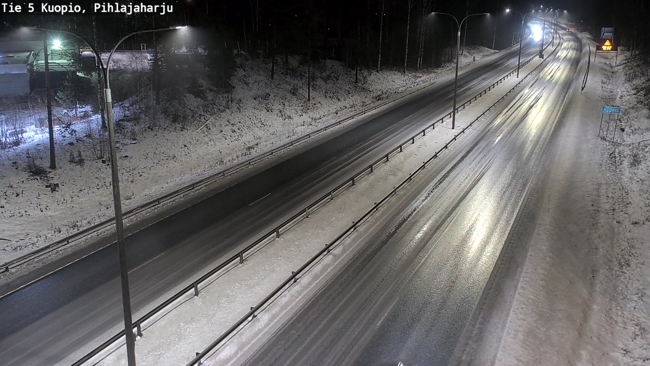 Weather Camera Image Road 5 Kuopio, Pihlajaharju, Kuopio, Pohjois-Savo