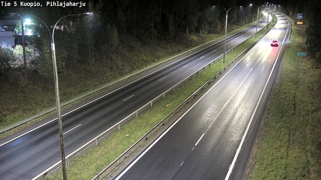 Weather Camera Image Road 5 Kuopio, Pihlajaharju, Kuopio, Pohjois-Savo