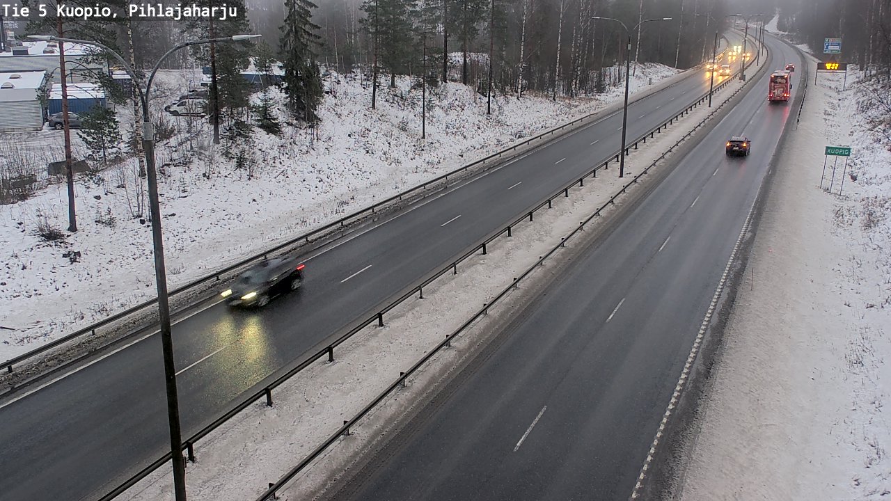 Weather Camera Image Road 5 Kuopio, Pihlajaharju, Kuopio, Pohjois-Savo