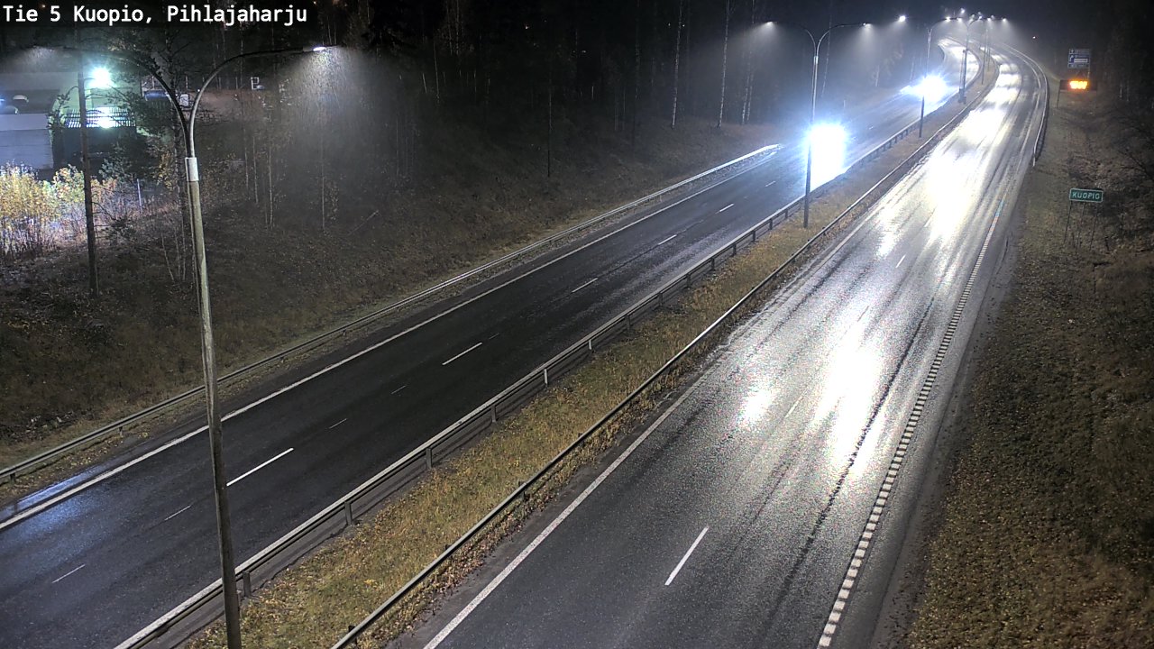 Weather Camera Image Road 5 Kuopio, Pihlajaharju, Kuopio, Pohjois-Savo