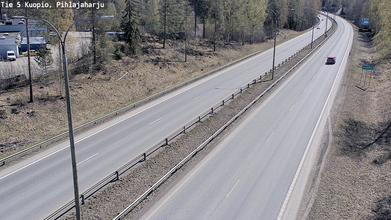 Weather Camera Image Road 5 Kuopio, Pihlajaharju, Kuopio, Pohjois-Savo