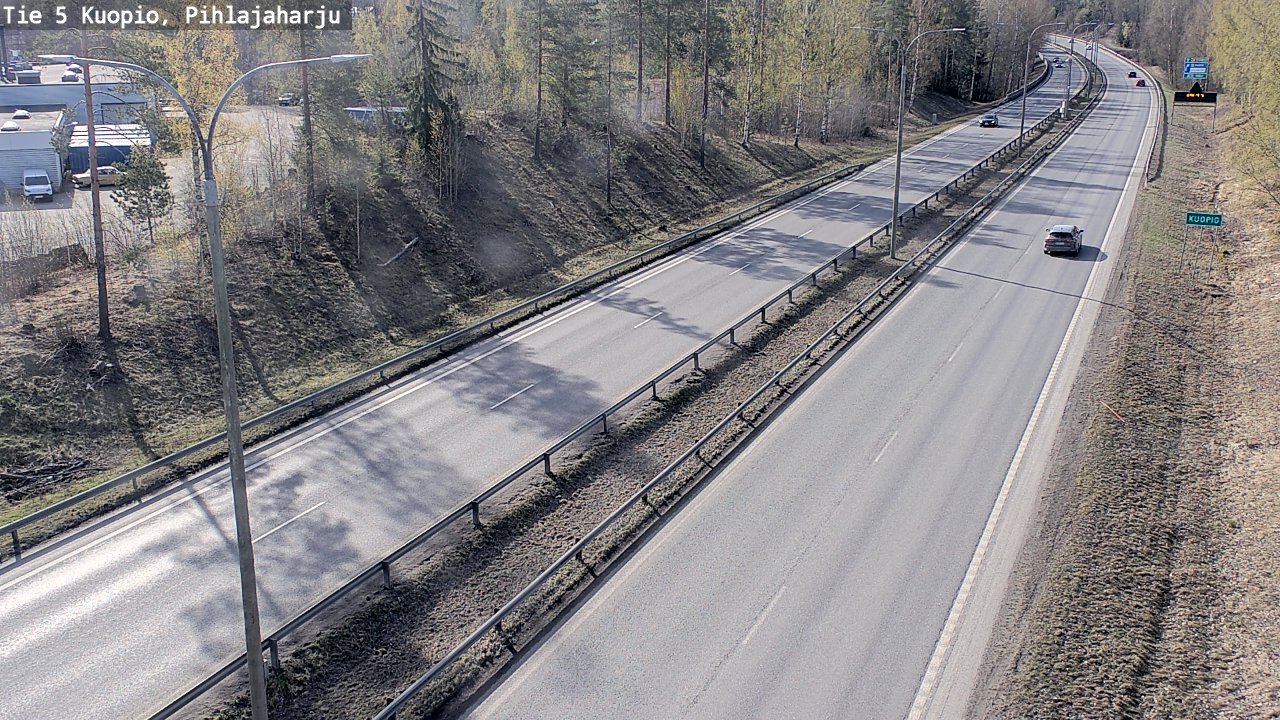 Weather Camera Image Road 5 Kuopio, Pihlajaharju, Kuopio, Pohjois-Savo