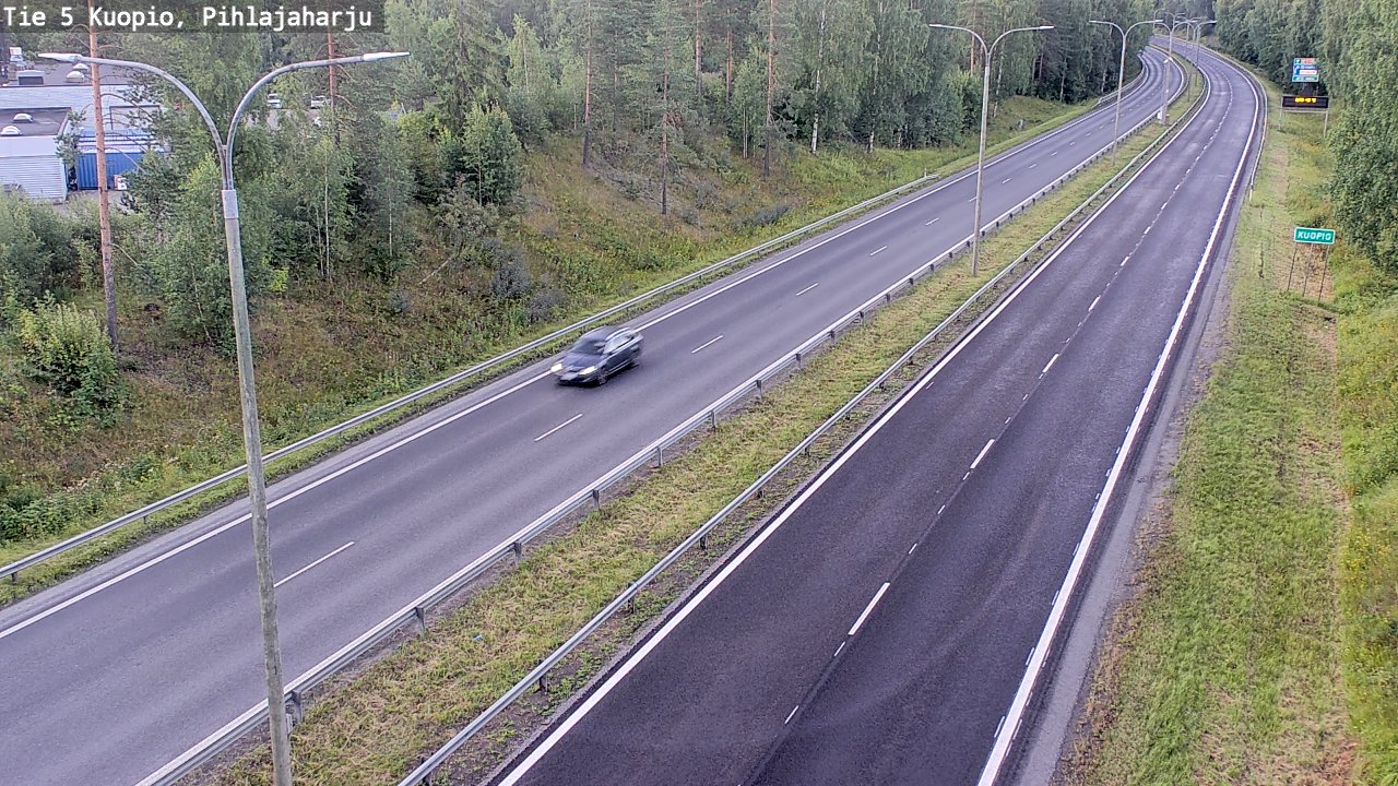 Weather Camera Image Väg 5 Kuopio, Pihlajaharju, Kuopio, Pohjois-Savo