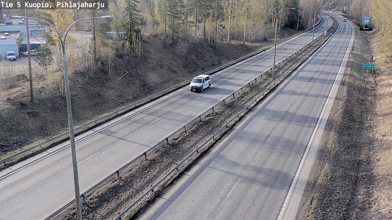 Weather Camera Image Road 5 Kuopio, Pihlajaharju, Kuopio, Pohjois-Savo