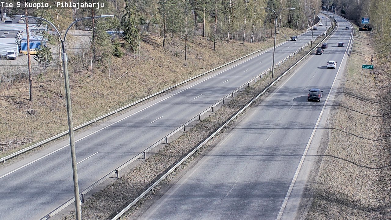 Weather Camera Image Road 5 Kuopio, Pihlajaharju, Kuopio, Pohjois-Savo