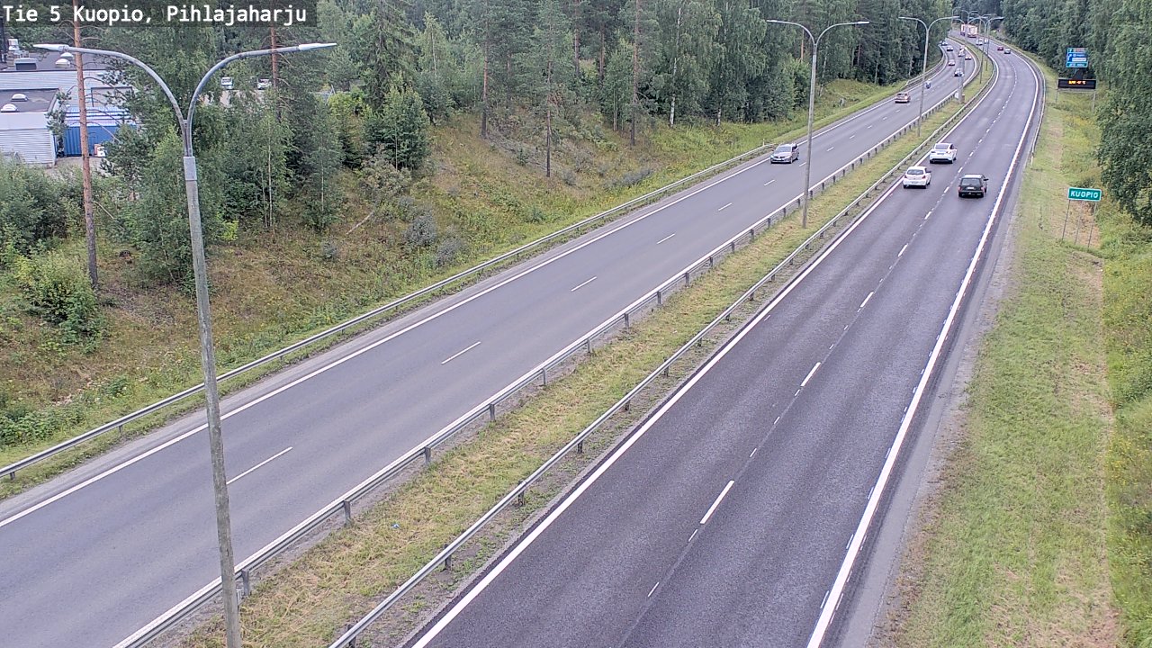 Weather Camera Image Road 5 Kuopio, Pihlajaharju, Kuopio, Pohjois-Savo