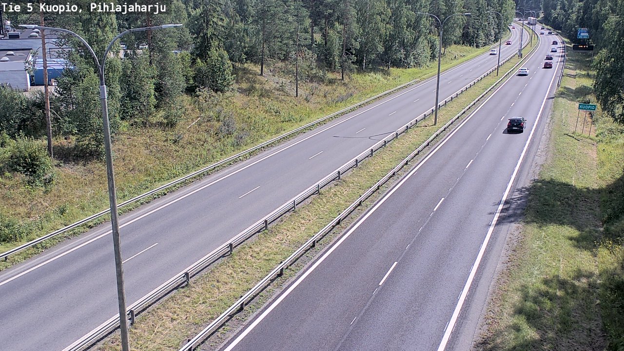 Kelikamerat Kuva Tie 5 Kuopio, Pihlajaharju, Kuopio, Pohjois-Savo